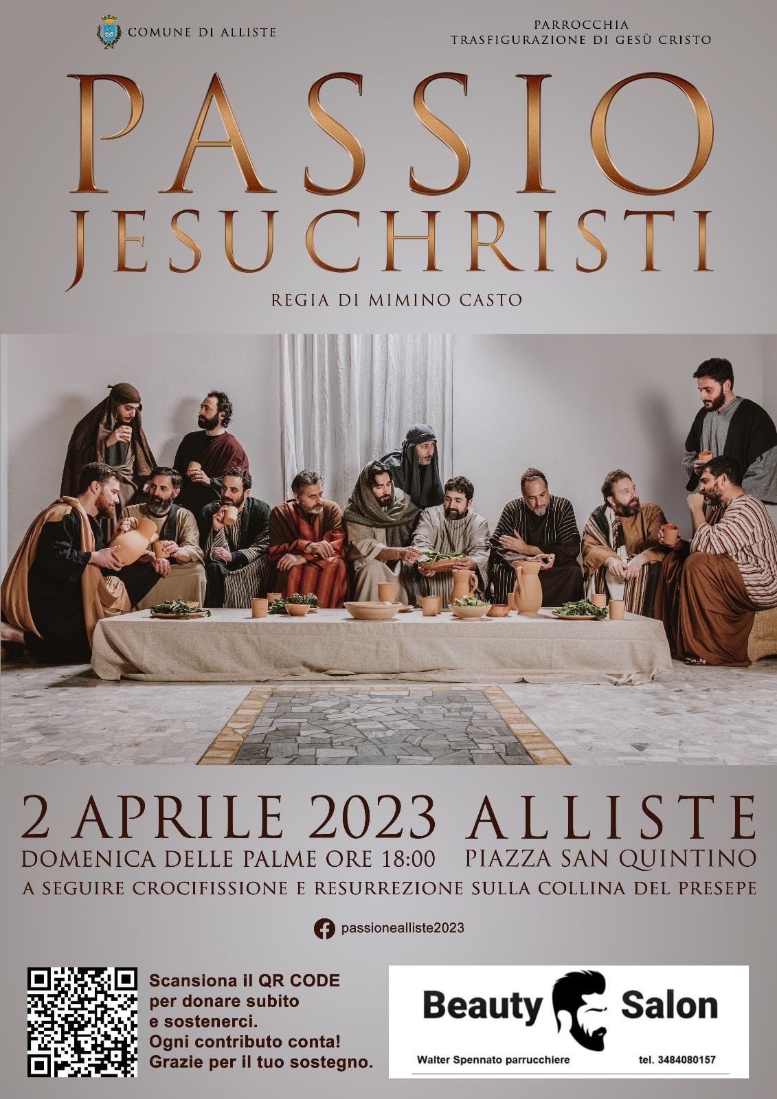 Locandina Passio Jesu Christi Alliste 2023